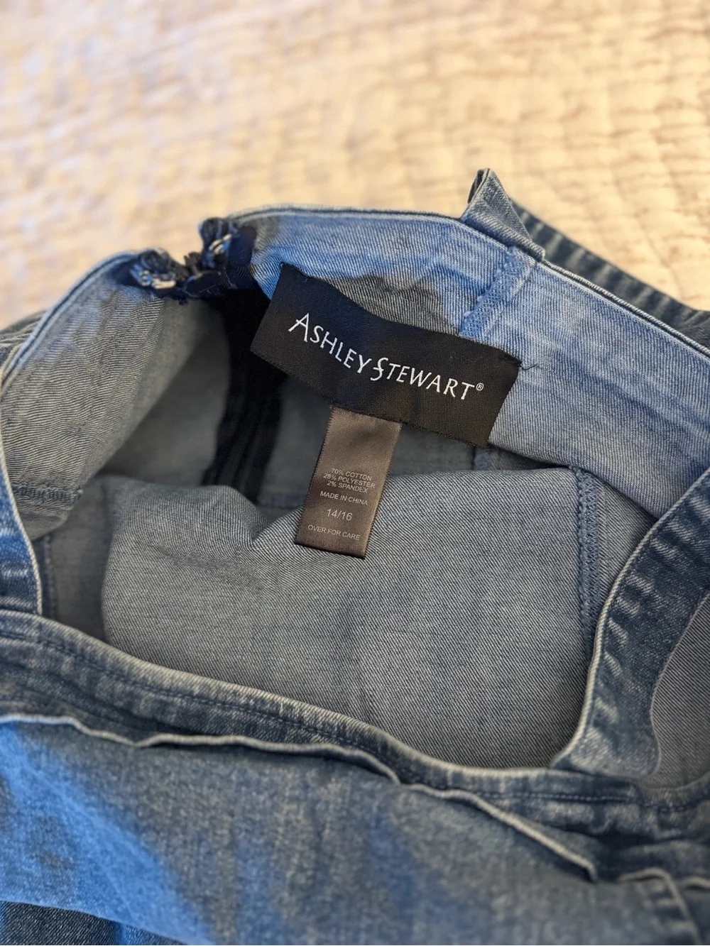 ASHLEY STEWART Jean Jumper